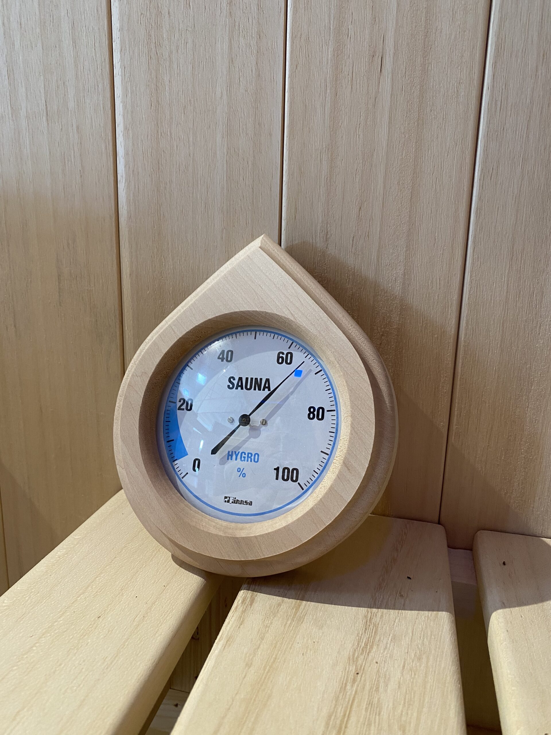 Waterdruppel Hygrometer sauna
