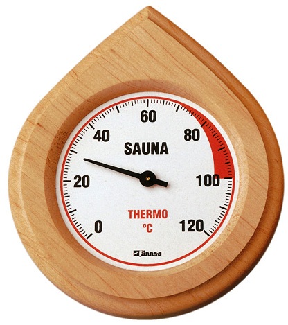 Waterdruppel Thermometer sauna