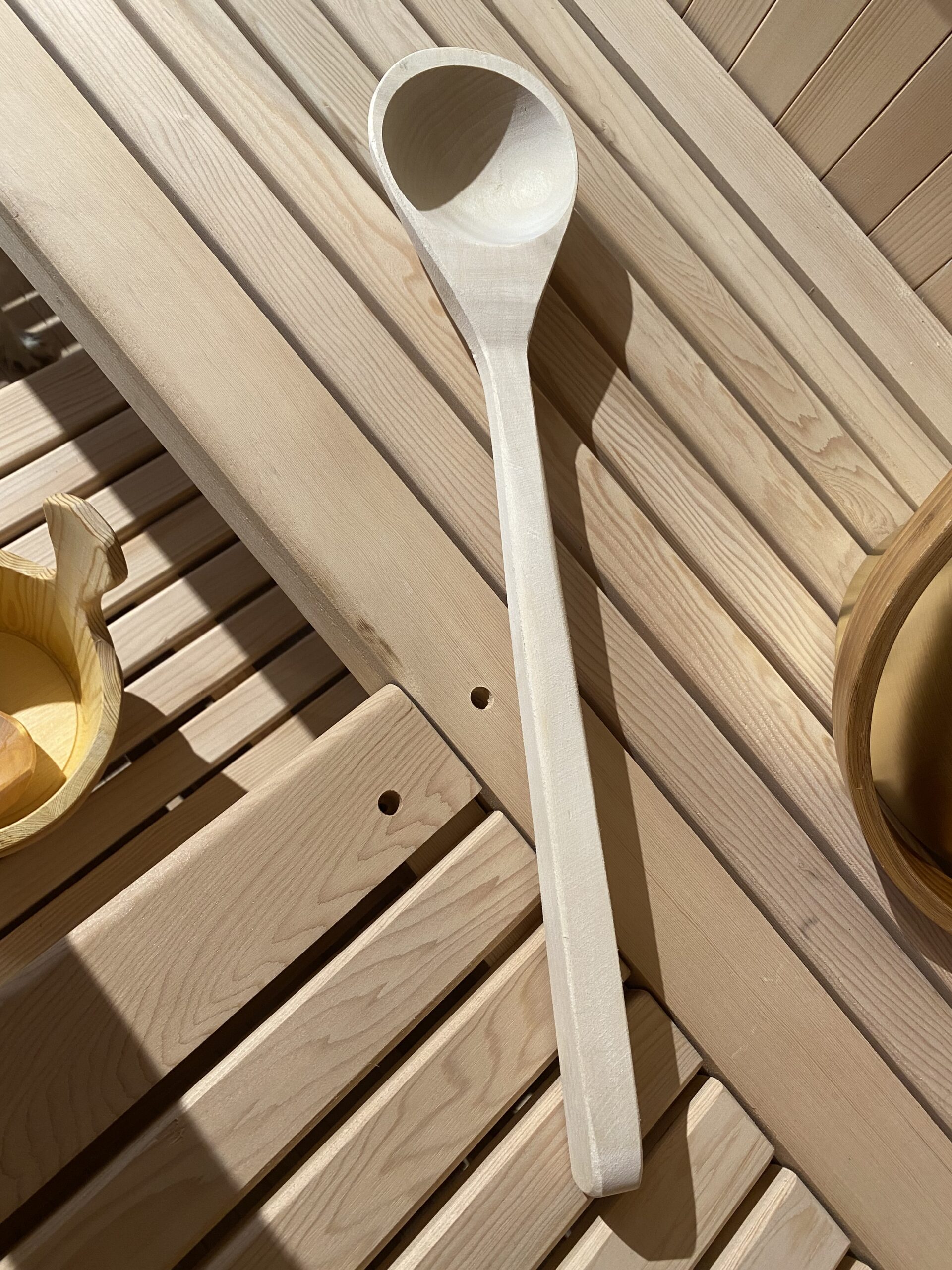 Opgietlepel hout 50cm