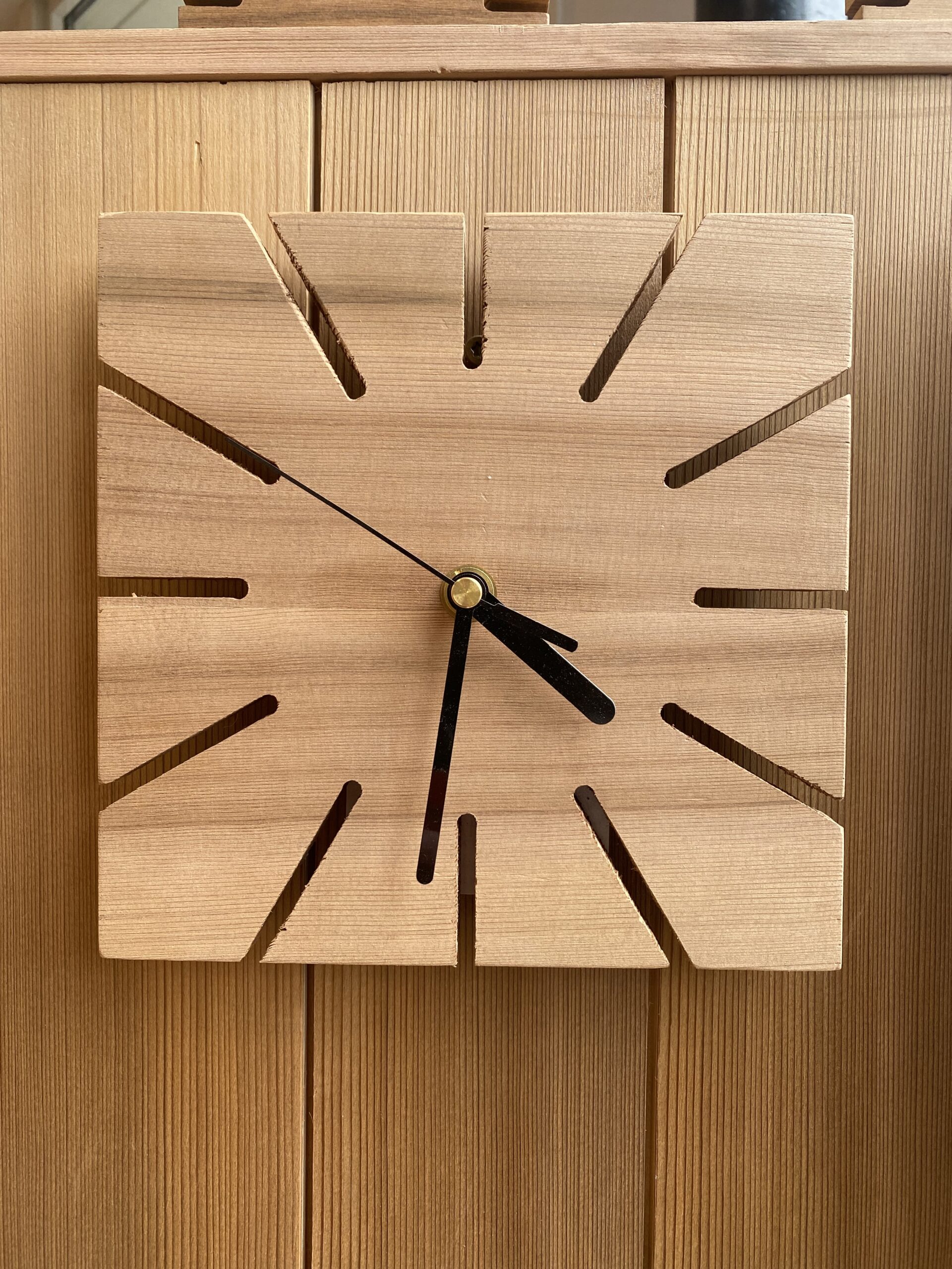 Sawo Klok Loisto Vierkant Cederhout - Afbeelding 2