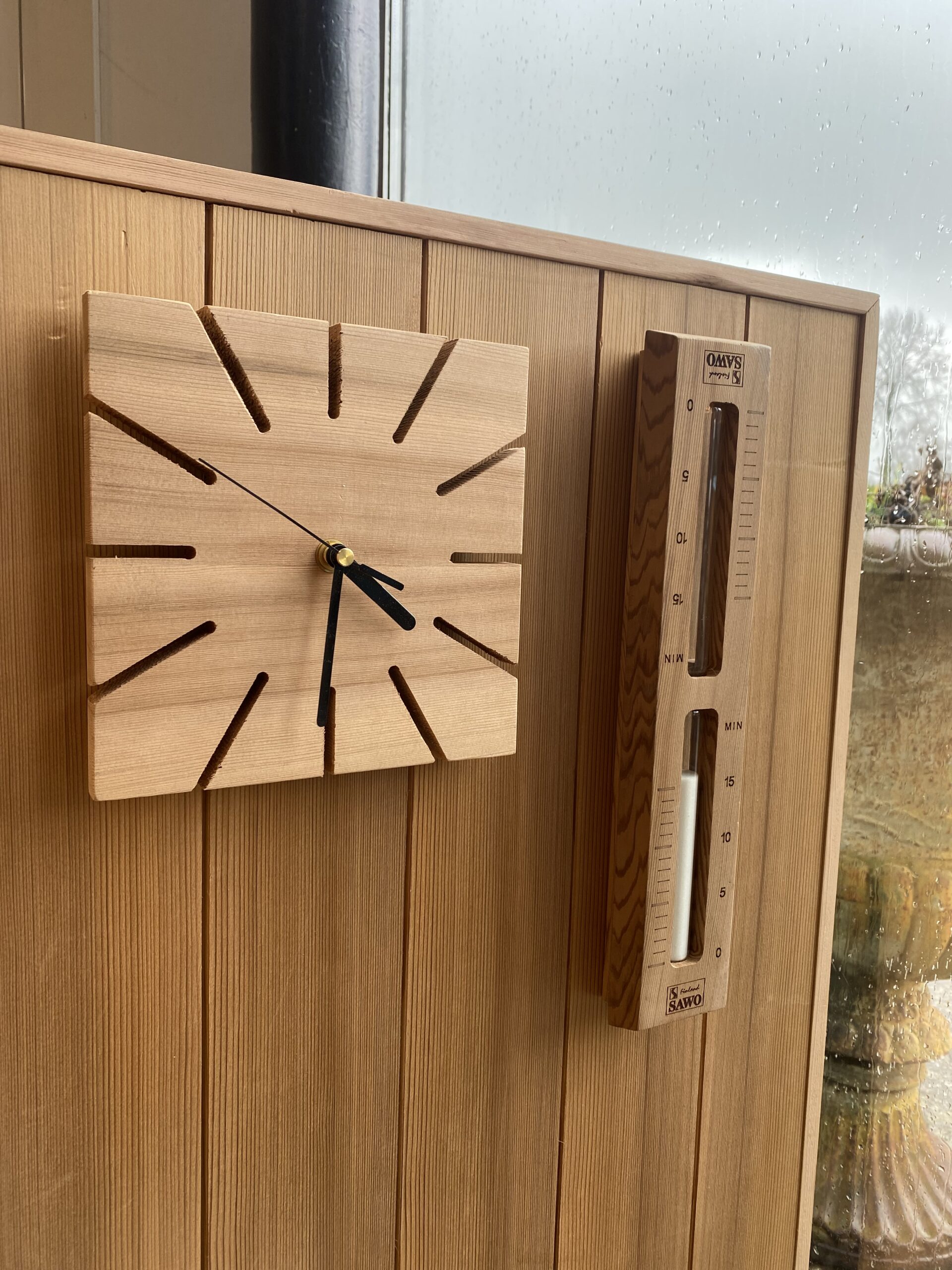 Sawo Klok Loisto Vierkant Cederhout - Afbeelding 3